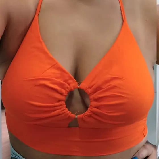 Cropped  Blogueira Top Gringa Feminino Cropped Viscose Verão Com Bojo