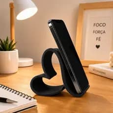 Suporte de Celular de Mesa Coração Decorativo Porta Celular