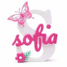Letreiro Nome Personalizado Infantil Decorativo 🌸