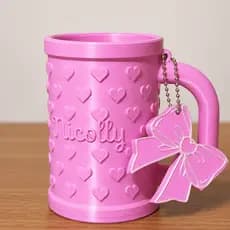 Porta Lata Personalizado com Nome e Laço | Suporte para Latinha 350ml