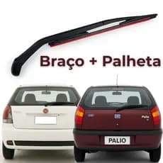 Palheta Com Braço Limpador Parabrisa Traseira Fiat Palio Fire Celebration Economy 1996 a 2016