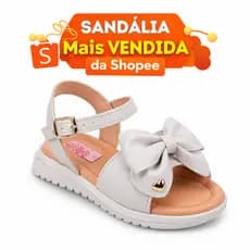 Sandália Infantil Menina Casual Luxo Com Laço Coração Super Confortável Qualidade 20 ao 27 Promoção