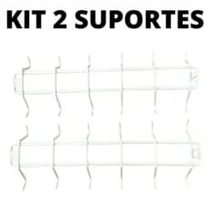 Suporte Porta Xícara Branco Suspenso Armário Cozinha kit 2