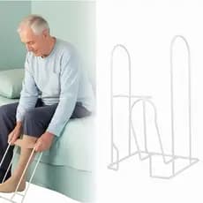 Calçador Ortopédico De meias compressão suporte Branco