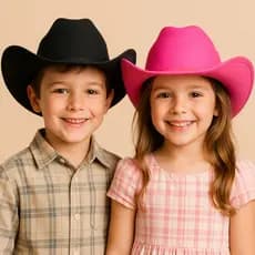 Chapeu Country Infantil Cowboy Boiadeira Feminino Masculina