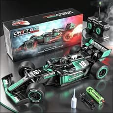Brinquedo Carrinho Formula 1 Corrida Controle Remoto Recarregavel Solta Fumaça