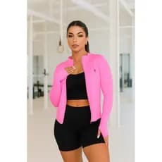 Blusa Térmica UV Camisa Tecido Gelado Proteção Solar Zíper