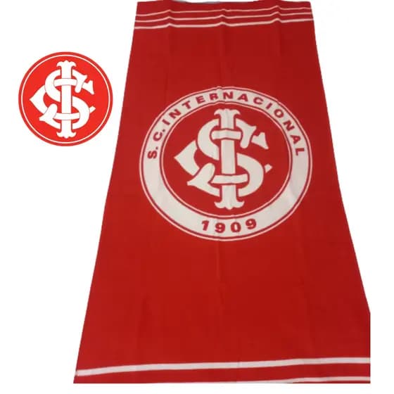 Toalha do Internacional Veludo Licenciada Oficial