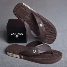 Chinelo Adulto de Dedo Masculino Cartago Homem Confortável Macio Leve Preto