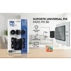 Suporte Universal de Parede para TV e Monitor PIX – Instalação Rápida e Fácil