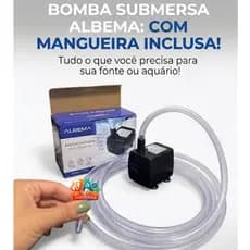 Bomba Submersa Albema 3W - Ultra Silenciosa para Aquários e Fontes