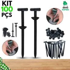 Kit Abraçadeira Automotiva em Nylon Cinta Fivela Plástica Universal Travamento Automático