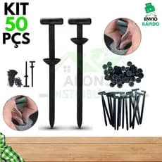 Kit 50 Abraçadeira de Nylon Enforca Gato Fivela Cinta Plástica Universal Travamento Automático Carro