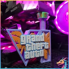 Suporte Ajustável para Placa de Vídeo GTA 6 Vice City GPU - 6cm e 8cm