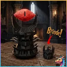 Olho de Sauron mini torre de Barad-dûr - Senhor dos Aneis