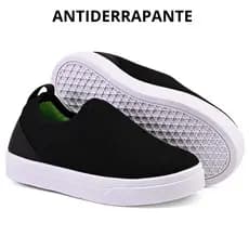 Tenis Calce Facil Menino Leve Lavável Preto