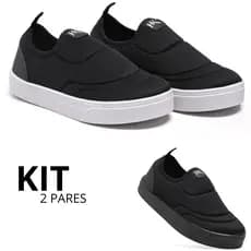 Combo 1 Par e 2 Pares Calce Facil Menino Menina Preto Rosa