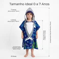 Toalha Infantil com Capuz Orelhinha 100% Algodão | Roupão Bebê Criança Macio Absorvente 0 a 7 Anos