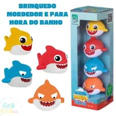 Brinquedo tubarão para Bebês mordedor e hora do Banho