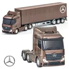 Brinquedo Caminhão baú Mercedes Bens Actros Usual Brinquedos