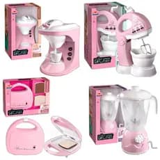 Brinquedo Coleção Liquidificador Batedeira Cafeteira Sanduicheira Torradeira Microondas Rosa Le Chef