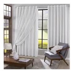 Cortina Blackout para Sala/Quarto com Voil 2,70m x 2,80m - Corta Luz/ Blacoute/Comprida