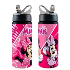 Garrafa/Squeeze Mickey e Minnie COM NOME - Vários Modelos Com Alça e Bico Retrátil 600 ML