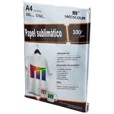 Papel para Sublimação A4 - Mecolour (MODELO NOVO) Secagem Rápida - ORIGINAL