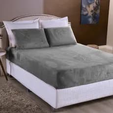 Jogo de Lençol Plush Com Elástico Pelúcia Inverno Quente Macio Para Cama Solteiro\Casal\Queen\King