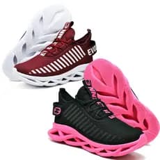 Kit 2 Tênis Feminino Para Caminhada Confortável Leve Academia Treino Aconchegante Promoção Exclusiva