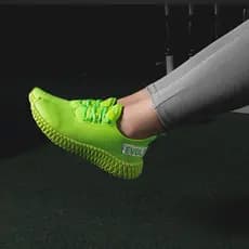 Tênis Feminino/ Masculino Corrida Esportivo Verde Neon Academia Passeio Alta Frequência Confortável