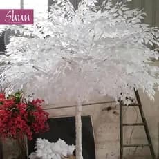 Kit de 10 a 40 Folhas De Ficus Branco 60 Cm Artificial Decoração Casa - BH802259