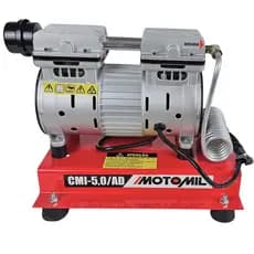 Compressor De Ar Elétrico Portátil Motomil Cmi-5,0ad 1hp Monofásica 220V