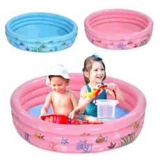 Piscina Infantil Inflável Bebe Criança Redonda Grande Piscina Praia Jardim Rosa Azul Menino Menina