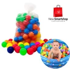 Bolinha de Plástico Colorida Para Piscina Infantil Criança Bolinhas Cores