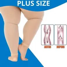 Meias 7/8 de Compressão 20-30mmHg Extra Grande Original OMG! - SUPER CONFORT