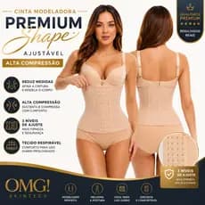 Cinta Abdominal Premium Shape Compressão Ajustável Para Pós Parto e Modelar Cintura - OMG! SKINTECH