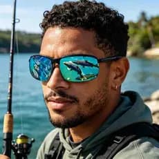 Europeu americano óculos de peixe tiro de peixe pesca óculos especiais feminino pesca em águas profundas condução ao ar