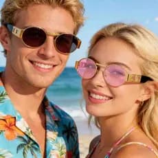 2026 óculos de sol europeus americanos femininos óculos de sol masculinos casal festa de aniversário