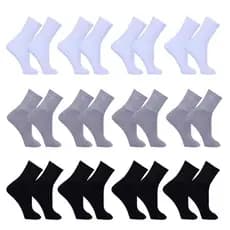 Kit Com 18 Pares De Meias Masculina Cano Alto Longo  Sortidas Confortável Macia Esporte  Dia a Dia 38 a 44