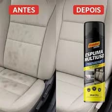Espuma Multiuso Mágica Limpeza Automotiva a Seco 300 ML Limpa Estofados  Tecido Tapete