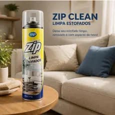 Kit 2 Unidades Limpa Estofados Espuma Mágica Zip 300 ml Carro,Sofá Colchão Tapete Limpa a Seco