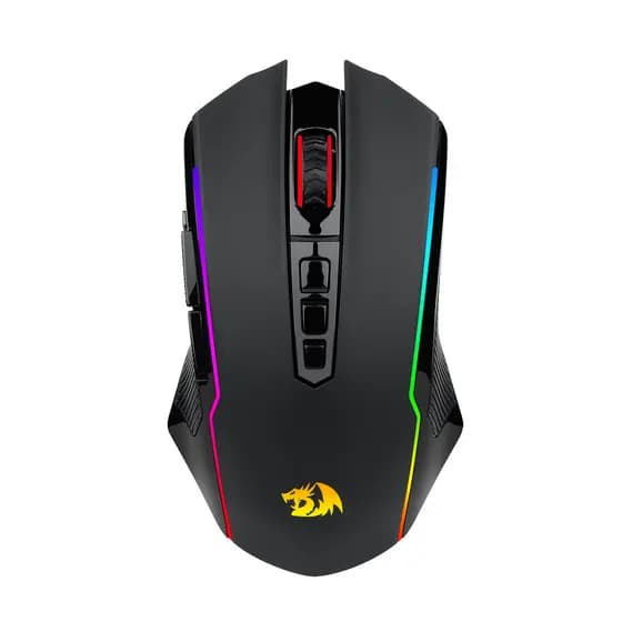 MOUSE GAMER PRETO SEM FIO COM RGB E 10.000 DE DPI - REDRAGON NIX