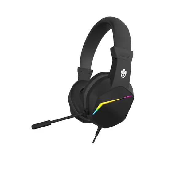 FONE DE OUVIDO HEADSET GAMER PRETO COM FIO E MICROFONE ROCKER EVOLUT EG310