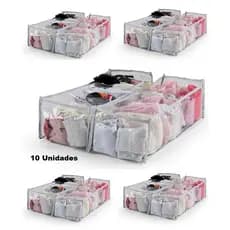 Kit 10 Colmeia Organizadora Tamanho P, M e G Branca