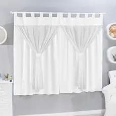 Cortina Quarto do Bebê 2,00 larg. x 1,70alt com Voal Menina Menino