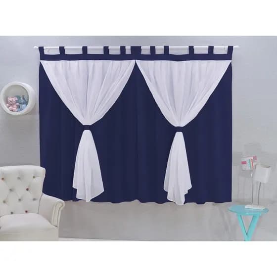 Cortina para quarto 2,00 x 1,70 voal Bebê envio imediato Cores