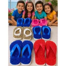Chinelo infantil capacho( esponja) com borracha 100% anti stress.