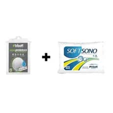 3 capas de proteção de travesseiros + 3 travesseiros soft sono.