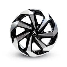 Jogo 4 Calotas Esportiva Spider Aro 14/15 Prata/Preto Citroen C3 C4 AirCross Picasso Xsaara